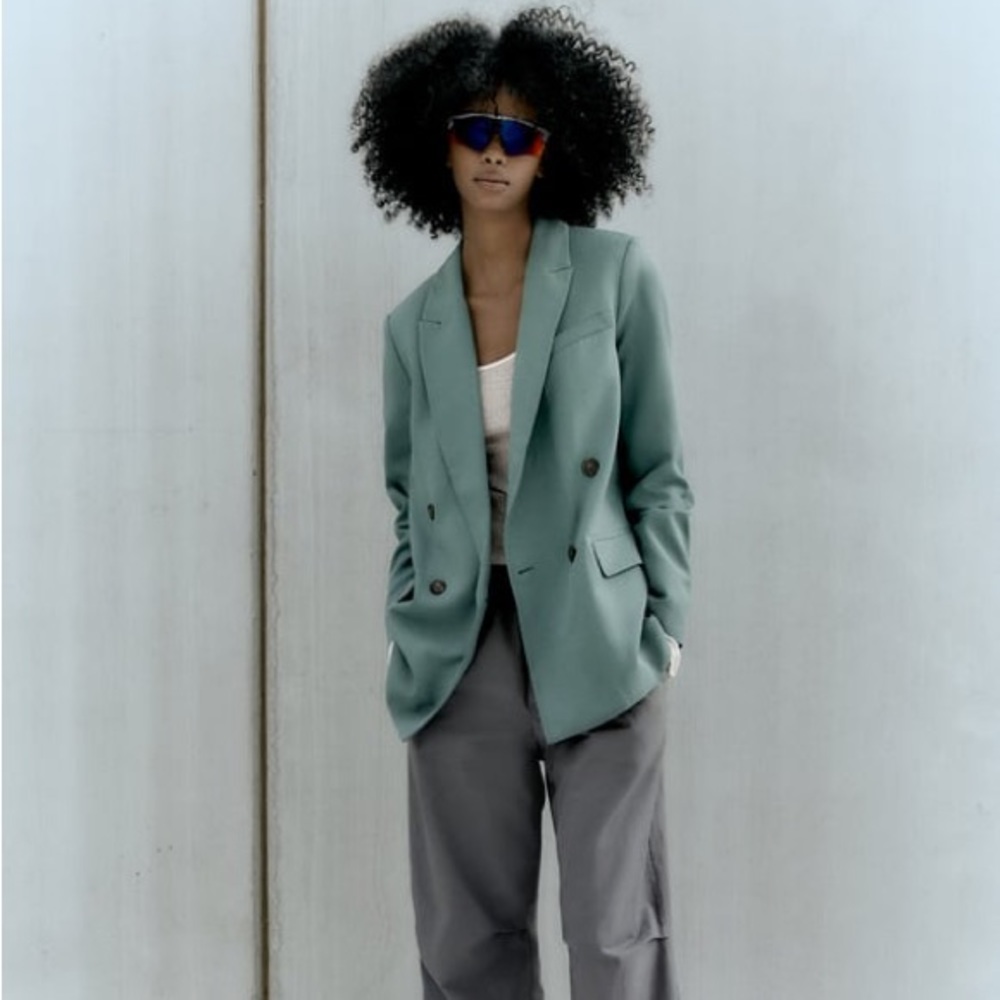 Zara LONGLINE STRAIGHT BLAZER